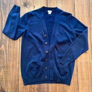 JCrew Crewcuts Navy Blue Cardigan - Youth Boys Size 12-14